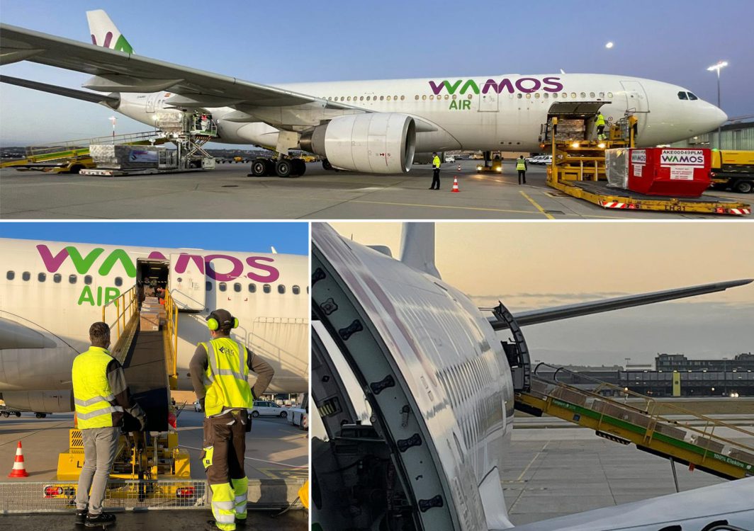 collage of cargo