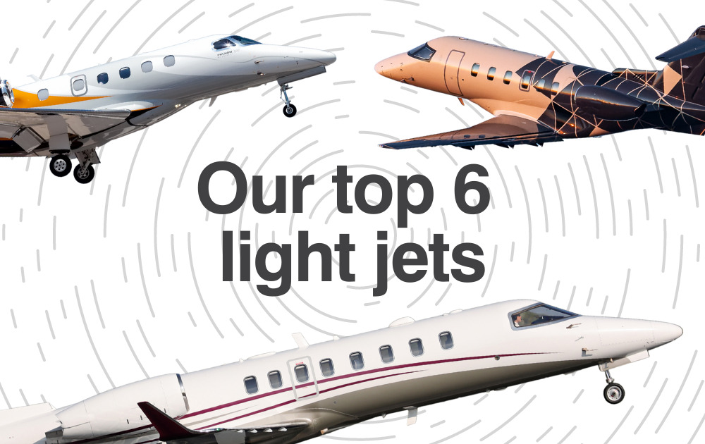 top 6 private jets to charter