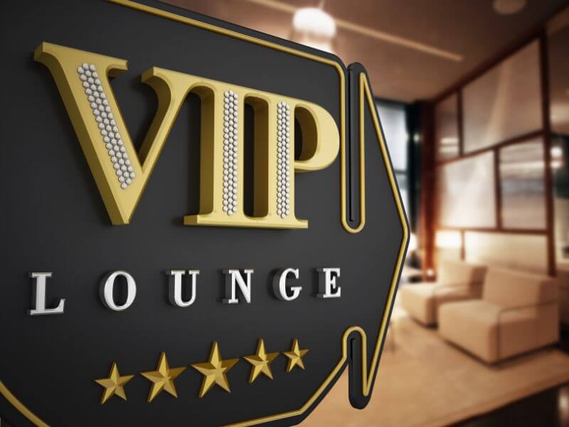 private lounge for customers at Melbourne Airport