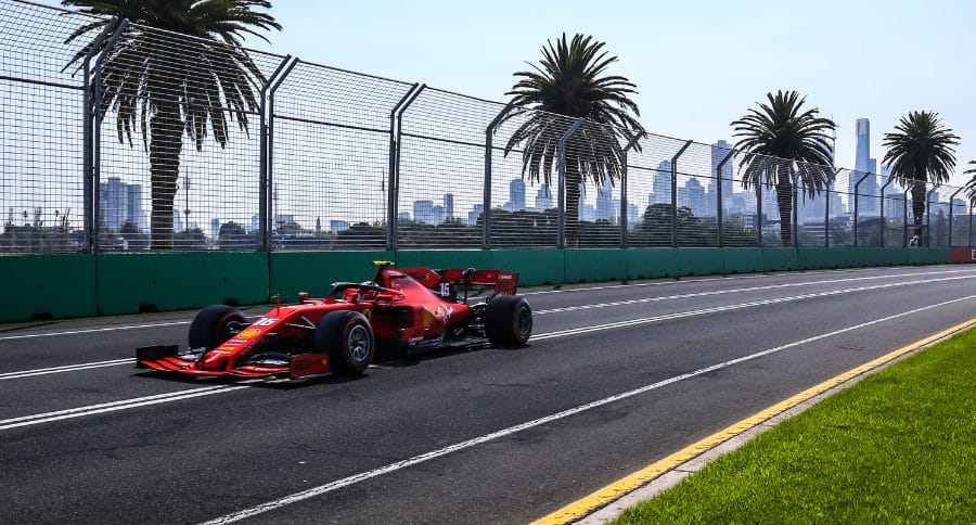 Formular 1 Vehicle on the racing track